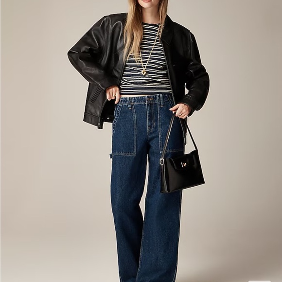 J Crew Pointelle Stripe Tee - Picture 3 of 5